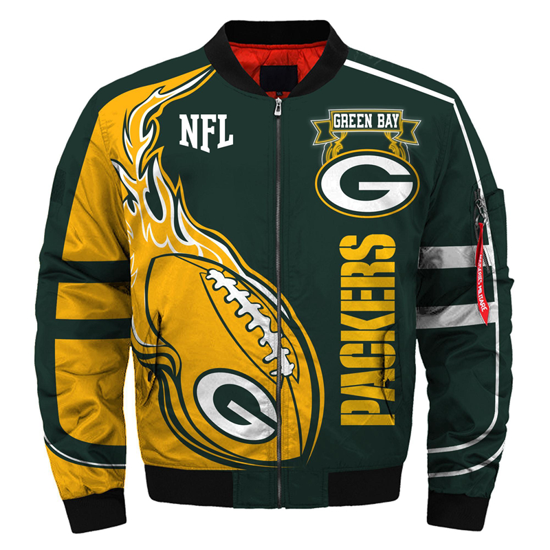 Green Bay Packers Bomber Jacket   MAS034