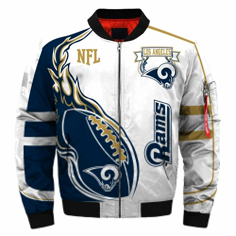 Los Angeles Rams Bomber Jacket   MAS037