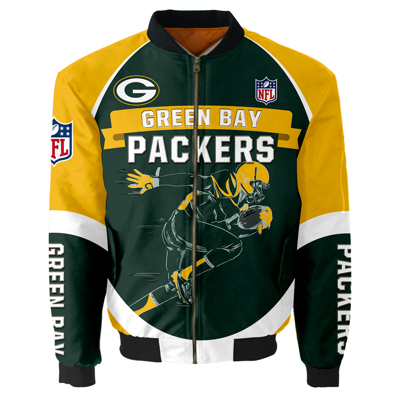 Green Bay Packers Bomber Jacket   MAS042