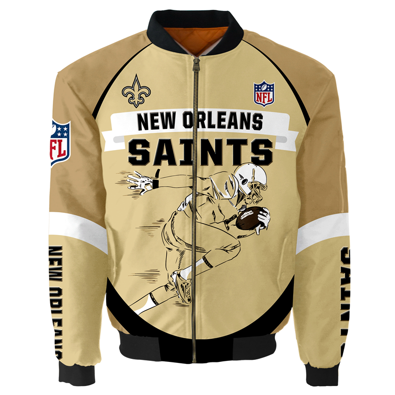 New Orleans Saints Bomber Jacket   MAS052