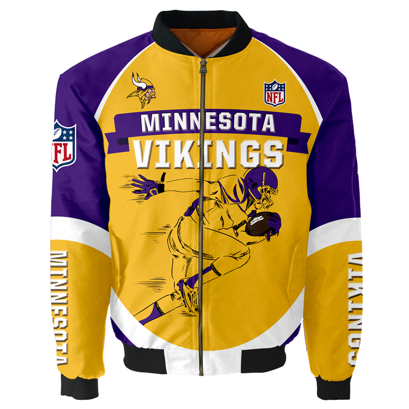 Minnesota Vikings Bomber Jacket   MAS053
