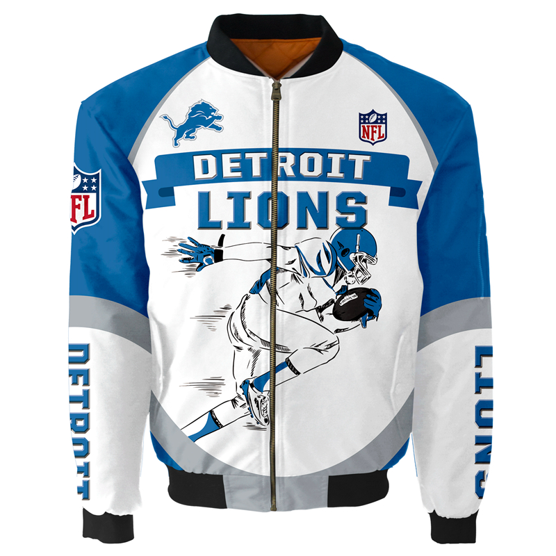 Detroit Lions Bomber Jacket   MAS054