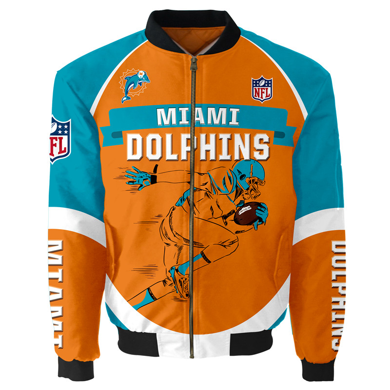 Miami Dolphins Bomber Jacket   MAS063