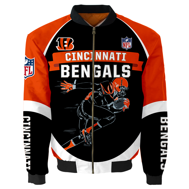 Cincinnati Bengals Bomber Jacket   MAS065