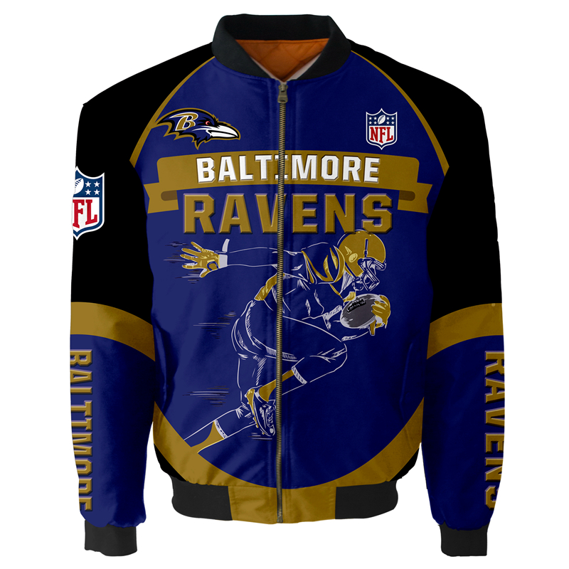 Baltimore Ravens Bomber Jacket   MAS070
